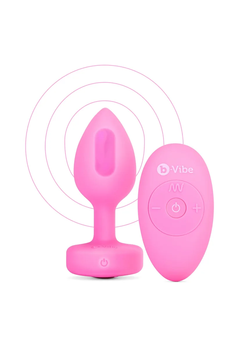 Vibračný kolík B-Vibe v tvare srdca, veľkosť S/M