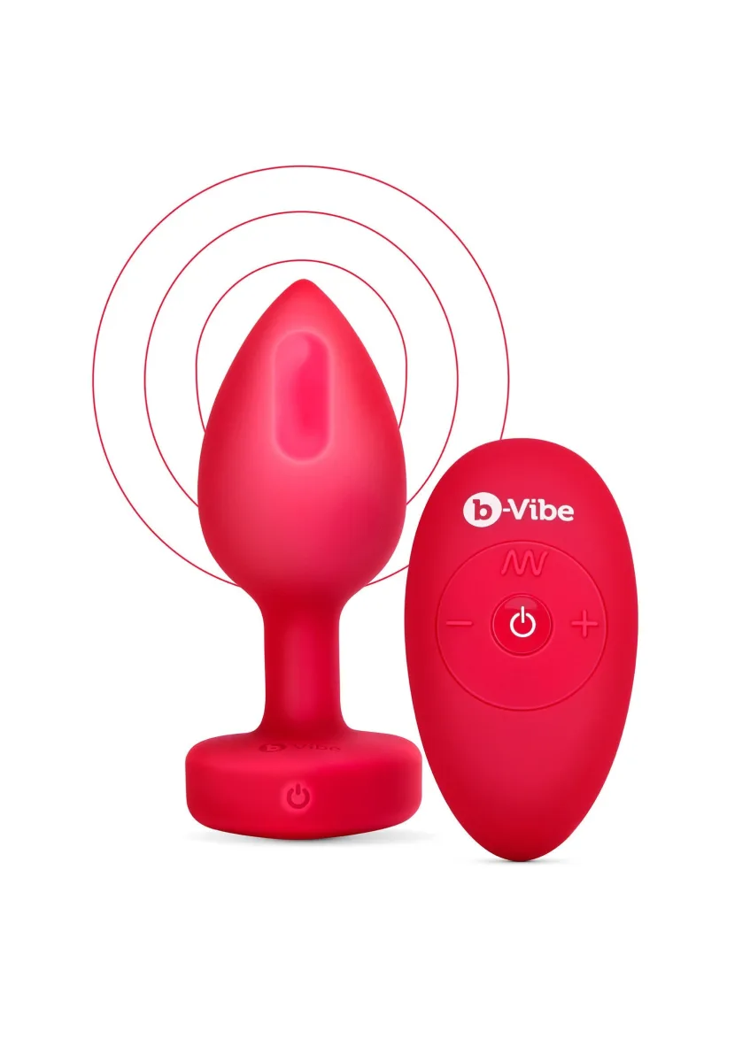 Vibračný kolík B-Vibe v tvare srdca, veľkosť M/L