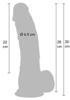 Realistické dildo z PVC 28 cm — obrázok 2
