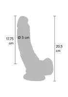 Vibračné dildo z PVC 20,5 cm — obrázok 2