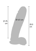 PVC dildo 25,5 cm — obrázok 5