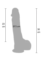 Ultra realistické silikónové dildo 28 cm — obrázok 2