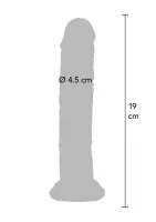Priehľadný Dong TPE 19 cm — obrázok 4