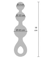 Análny kolík Crystal Trio strednej veľkosti — obrázok 4