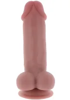 Luxusné hrubé dildo s dvojitou hustotou TPE 17 cm — obrázok 7