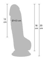Realistické dildo z PVC 18 cm — obrázok 2