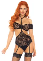 Bandeau top a podväzkový plyšový plyš — obrázok 1