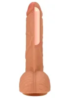 Realistické dildo z tekutého silikónu 23 cm — obrázok 4