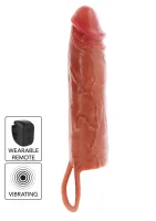 Vibračný silikónový návlek na penis Hydrated Skin 20 cm — obrázok 1
