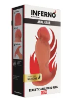 Realistický análny kolík z tekutého silikónu 13 cm — obrázok 2