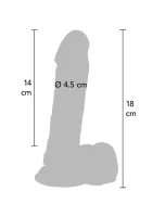 PVC dildo 18 cm — obrázok 5
