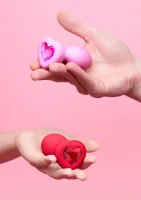 Vibračný kolík B-Vibe v tvare srdca, veľkosť S/M — obrázok 12