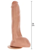 Extrémne XXXL dildo z PVC 34 cm — obrázok 1