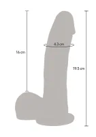 Silikónové dildo Naked Thrusting 19,5 cm — obrázok 4