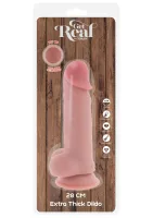 Luxusné hrubé dildo s dvojitou hustotou TPE 20 cm — obrázok 3