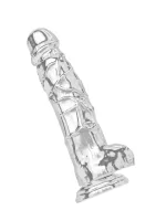 Priehľadné dildo TPE 22,5 cm — obrázok 2