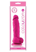Mäkké dildo ColourSoft 5 palcov — obrázok 4