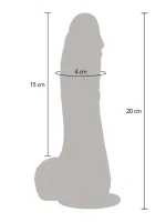 Silikónové rotačné dildo Naked 21 cm — obrázok 4