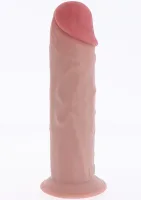 Luxusný dvojitý hustý hrubý Dong TPE 25,5 cm — obrázok 7
