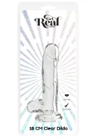 Priehľadné dildo TPE 18 cm — obrázok 3