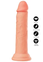 Realistický tekutý silikónový dong 17 cm — obrázok 7