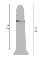 Luxusný dvojitý hustý Dong TPE 21 cm — obrázok 4