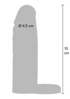 Silikónový krúžok na penis s tekutým povrchom 15 cm — obrázok 7