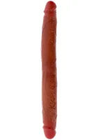 Silikónový dvojitý penis predkožky 35 cm — obrázok 4