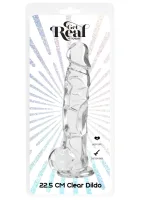 Priehľadné dildo TPE 22,5 cm — obrázok 3