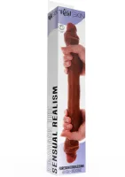 Silikónový dvojitý penis predkožky 46 cm — obrázok 3