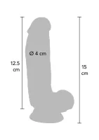 Vibračné dildo z PVC 15 cm — obrázok 2