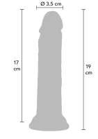Realistický tekutý silikónový dong 19 cm — obrázok 8