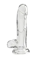 Priehľadné dildo TPE 18 cm — obrázok 1